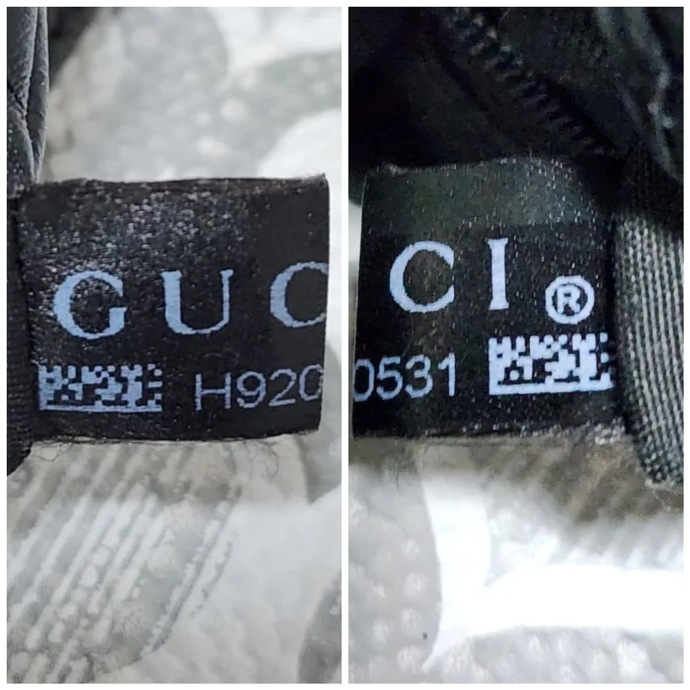 Gucci Canvas Reins Hobo Bag Black
